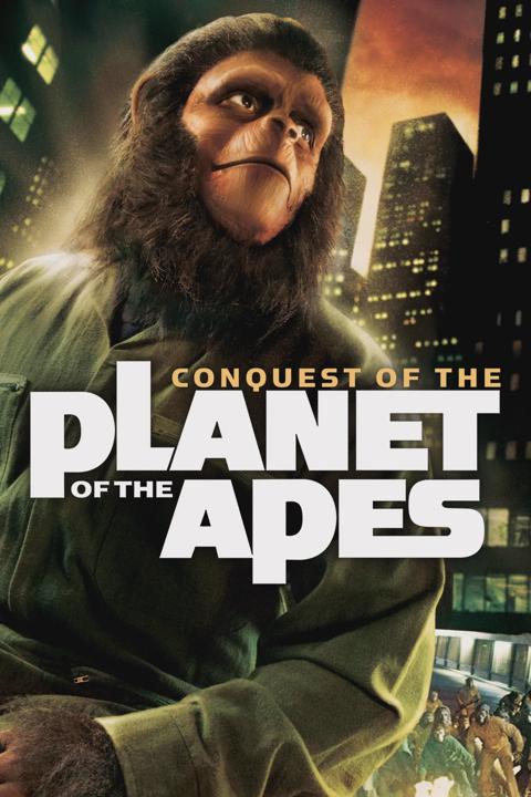 Movie poster for Conquest of the Planet of the Apes