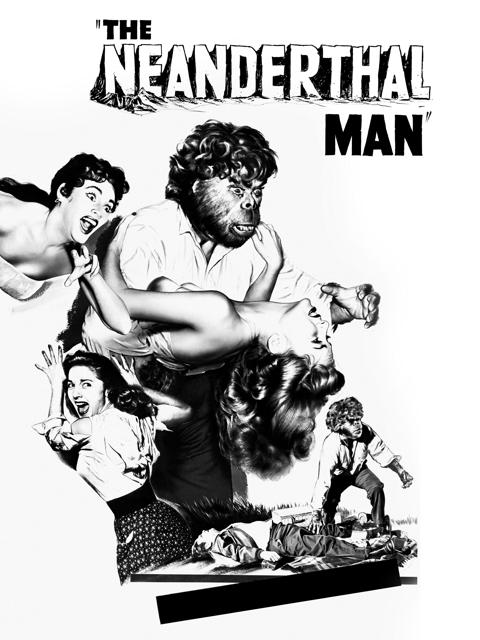 Movie poster for The Neanderthal Man