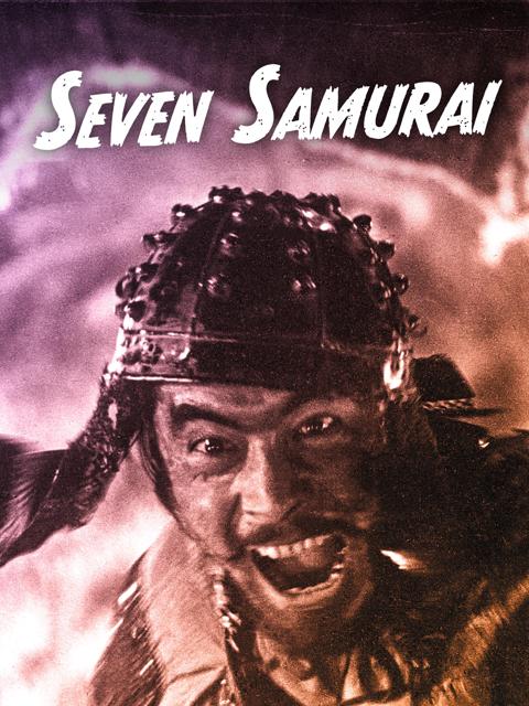 Movie poster for Seven Samurai