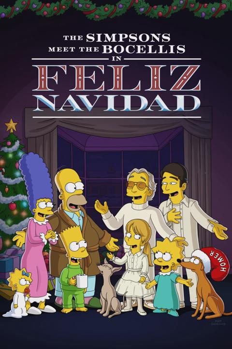 Poster för The Simpsons meet the Bocellis in “Feliz Navidad”