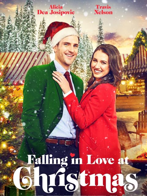 Movie poster for Falling in Love at Christmas