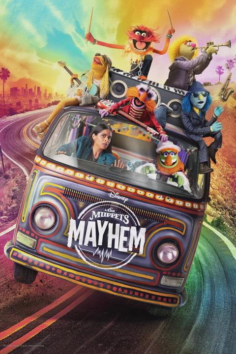 Series poster for The Muppets Mayhem