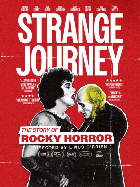 Movie poster for Strange Journey: The Story of Rocky Horror