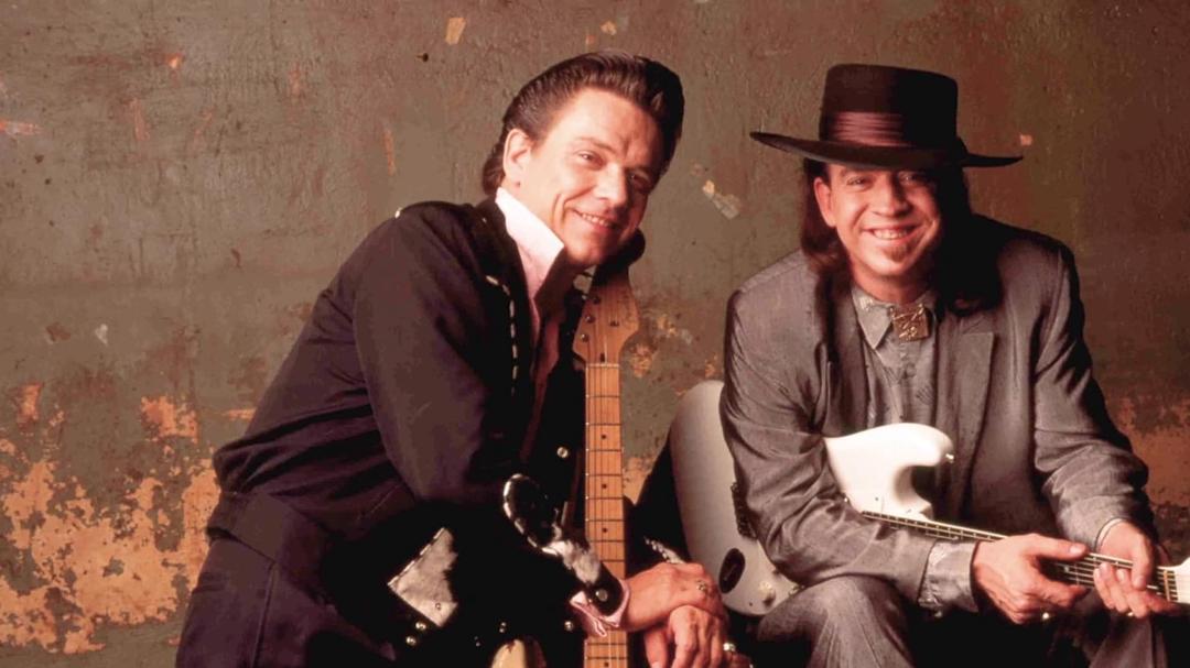 Background image for Jimmie & Stevie Ray Vaughan: Brothers in Blues