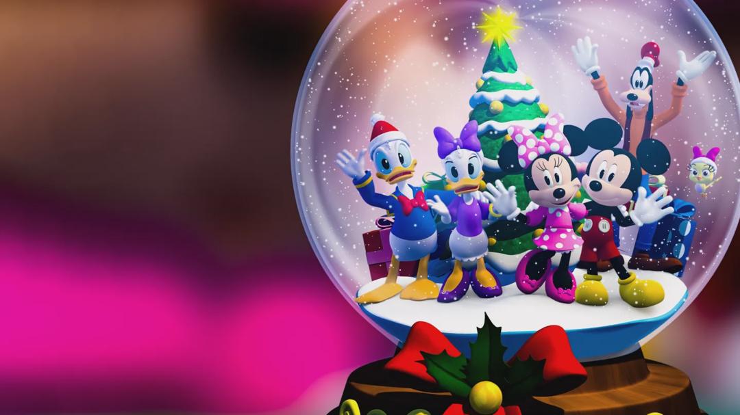 Background image for Mickey and Minnie Wish Upon a Christmas