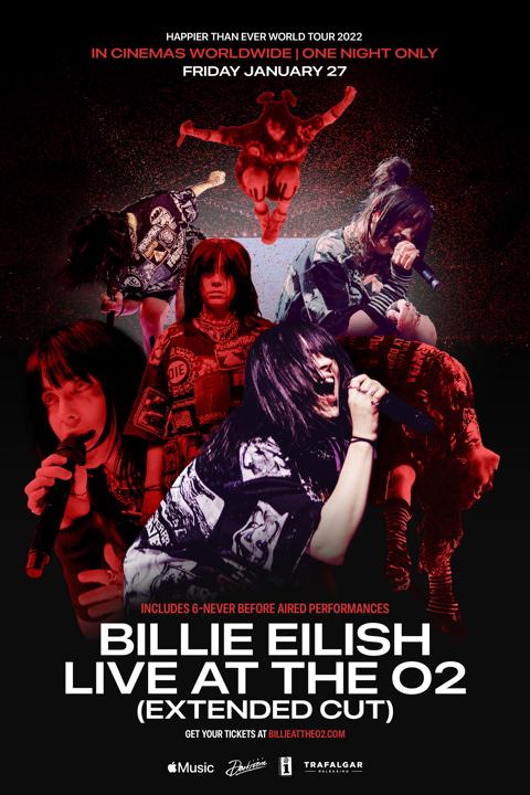 Movie poster for Billie Eilish: Live at the O2 (Extended Cut)