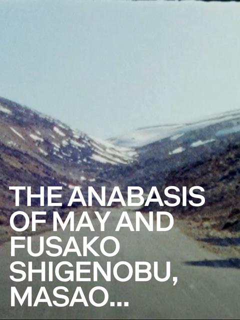 Movie poster for The Anabasis of May and Fusako Shigenobu, Masao Adachi, and 27 Years Without Images