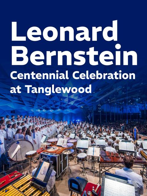 Movie poster for Leonard Bernstein Centennial Celebration at Tanglewood