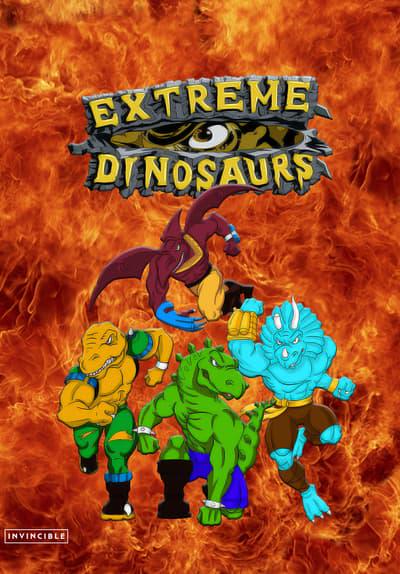 Series poster for Extreme Dinosaurs