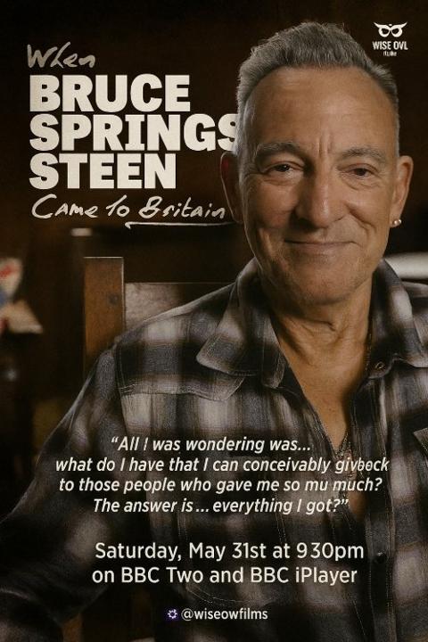 Movie poster for When Bruce Springsteen Came to Britain