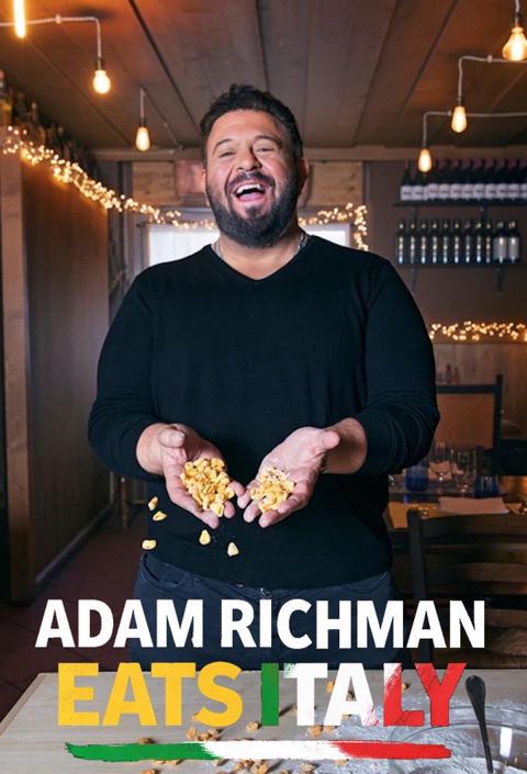 Series poster for Adam Richman Eats Italy