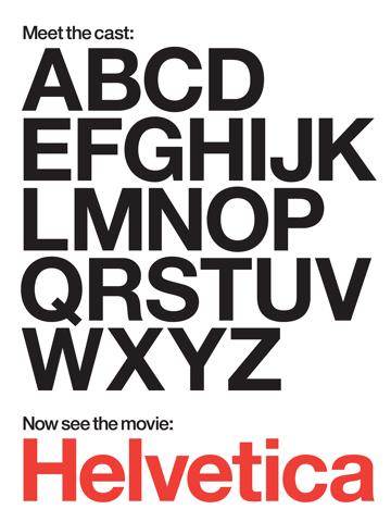 Helvetica poszter