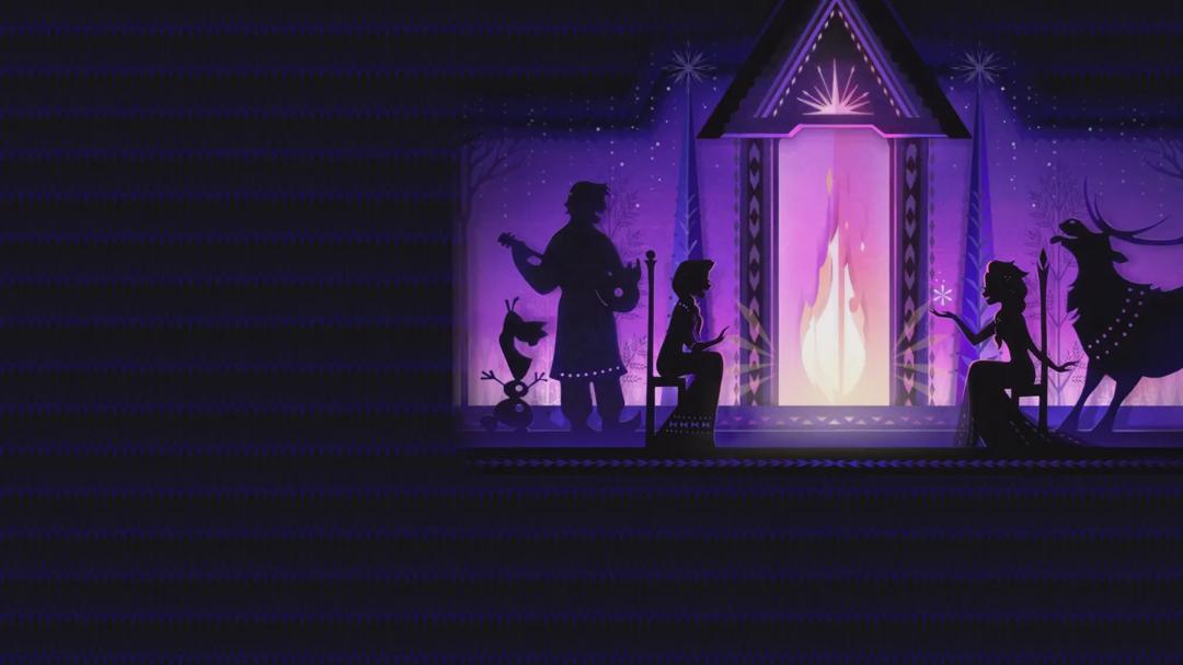 Background image for Arendelle Castle Yule Log: Cut Paper Edition