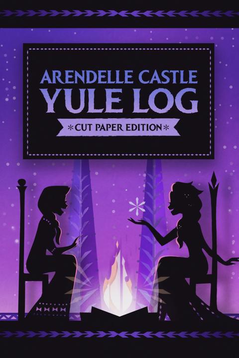 Movie poster for Arendelle Castle Yule Log: Cut Paper Edition