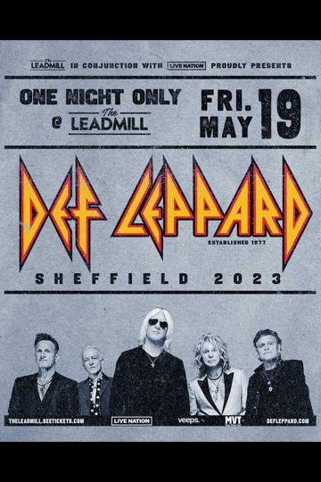 Def Leppard - Live at The Leadmill poszter
