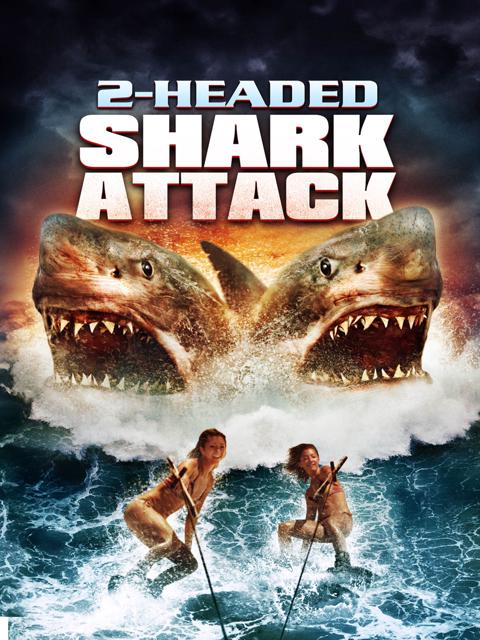 Movie poster for 2-Headed Shark Attack