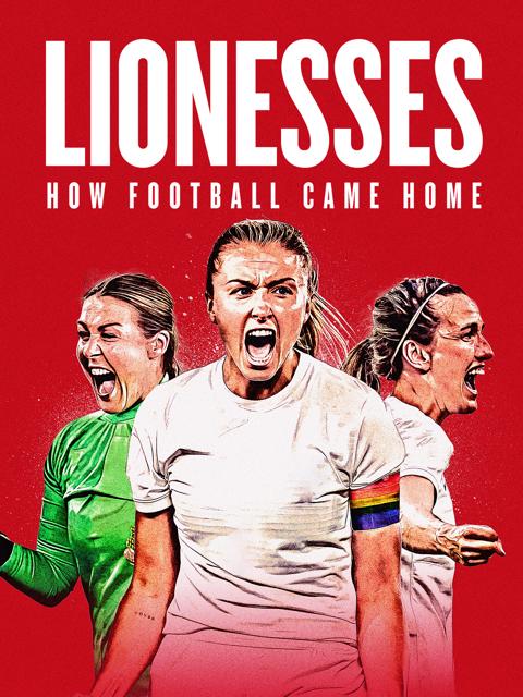 Movie poster for Lionesses: How Football Came Home