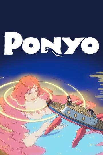 Ponyo a tengerparti sziklán poszter