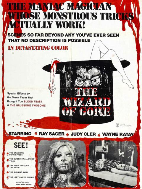 Movie poster for The Wizard of Gore
