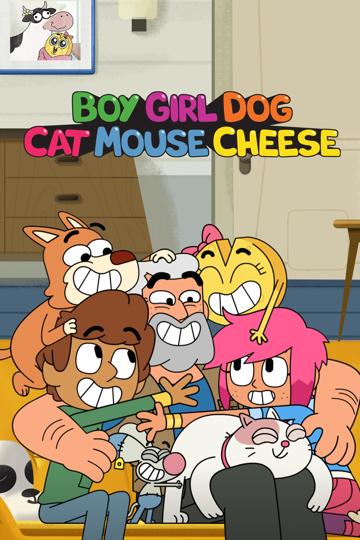 Boy Girl Dog Cat Mouse Cheese