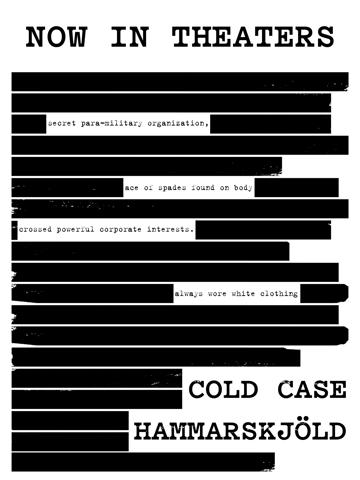 Cold Case Hammarskjöld poszter