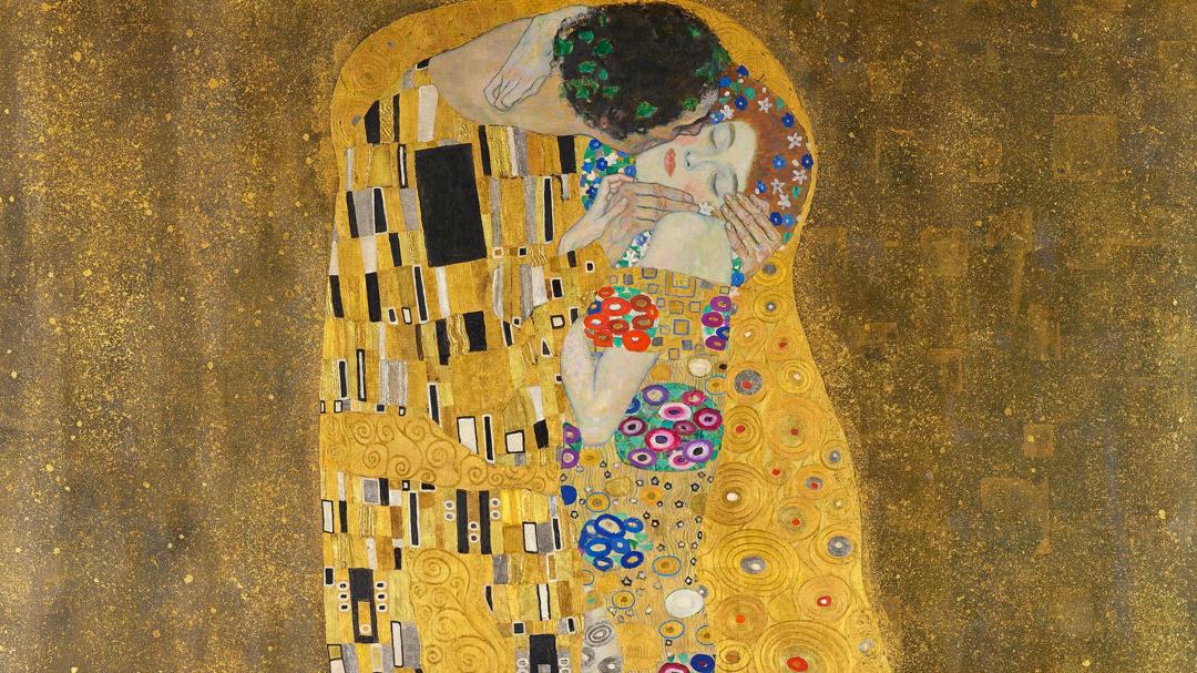 Background image for Klimt & The Kiss
