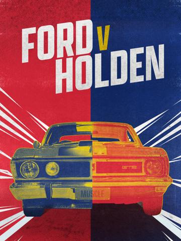 Ford v Holden poster