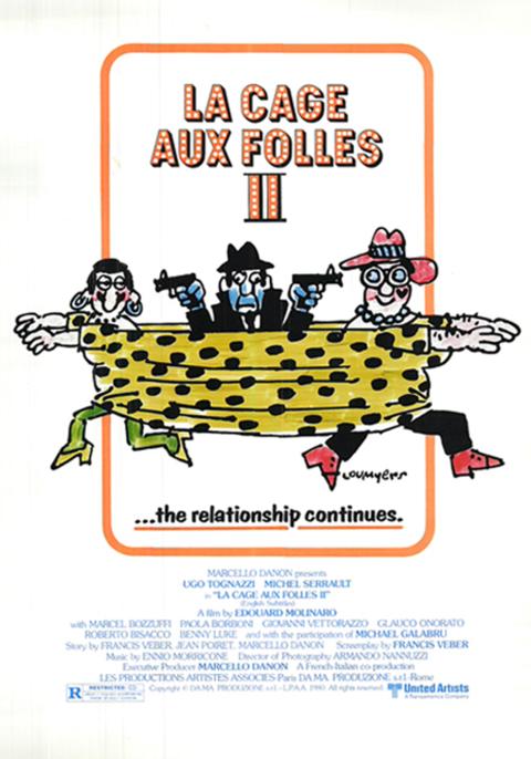 Movie poster for La Cage aux Folles II