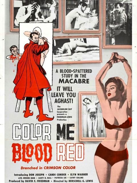 Movie poster for Color Me Blood Red