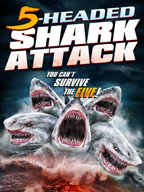 Movie poster for 5-Headed Shark Attack