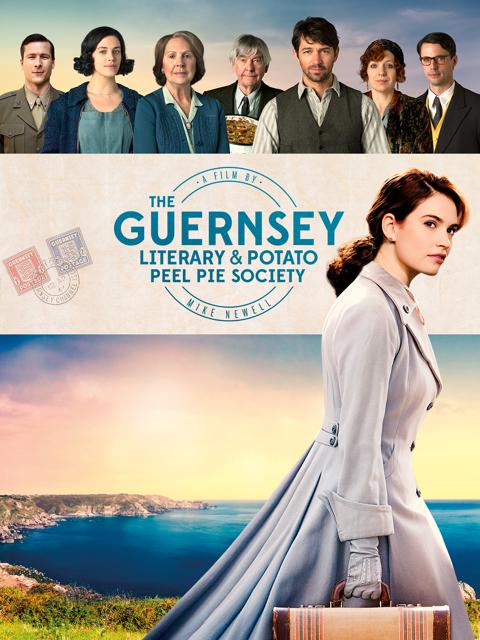 Movie poster for The Guernsey Literary & Potato Peel Pie Society