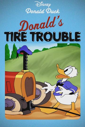 Donald's Tire Trouble poszter